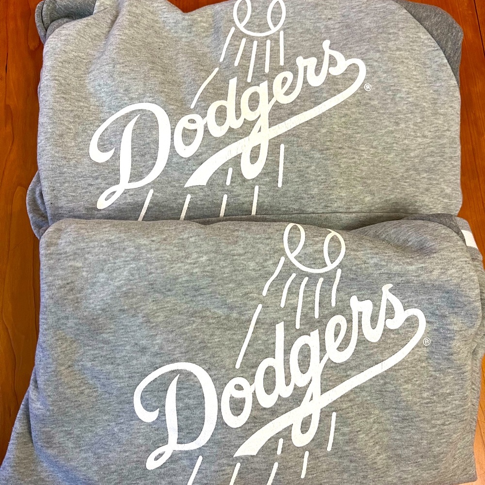 TWO Dodgers hoodie M & XL